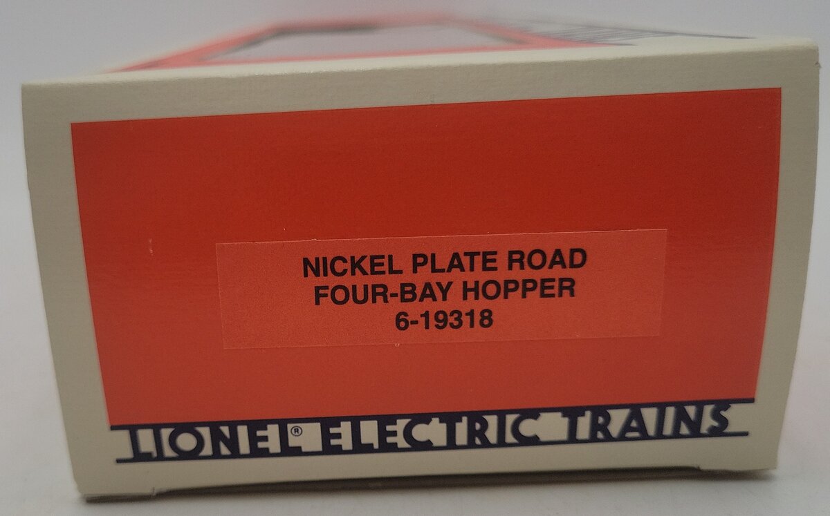 Lionel 6-19318 O Gauge Nickel Plate Road Quad Hopper w/ Coal Load EX/Box
