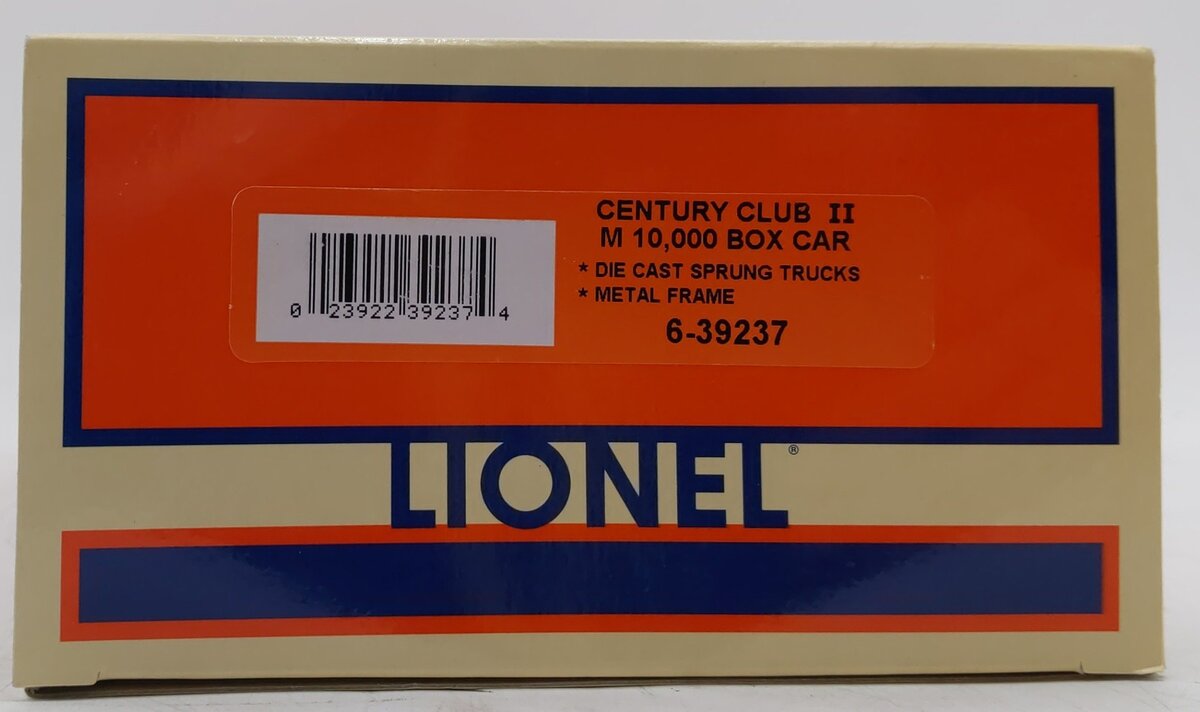 Lionel 6-39237 O Gauge Union Pacific Century Club M-10000 Boxcar NIB