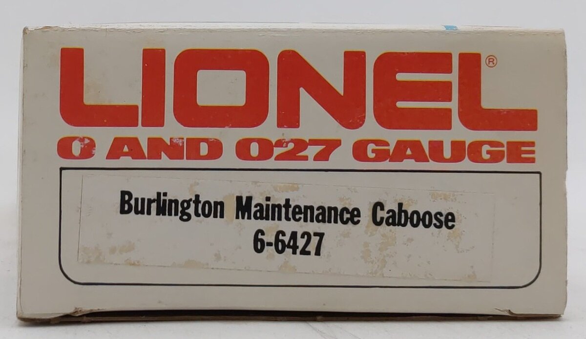Lionel 6-6427 O Gauge Burlington Northern Maintenance Caboose LN/Box
