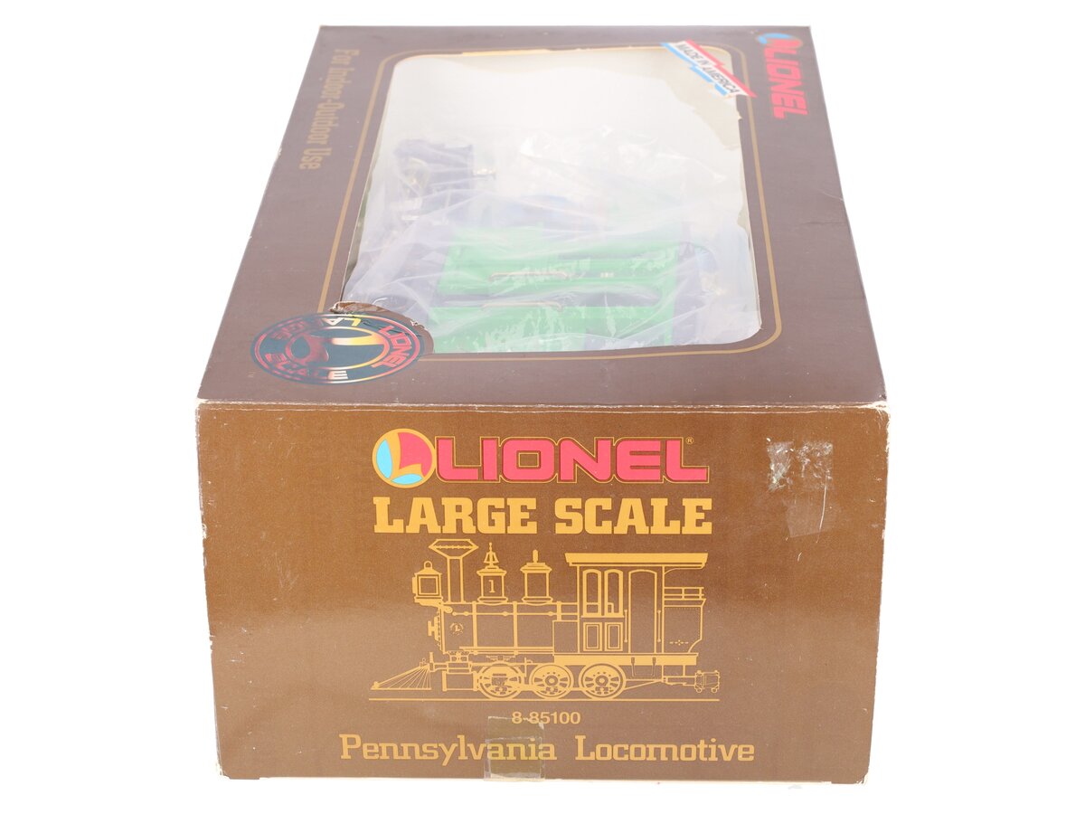 Lionel 8-85100 G Scale Pennsylvania 0-6-0 Steam Locomotive LN/Box