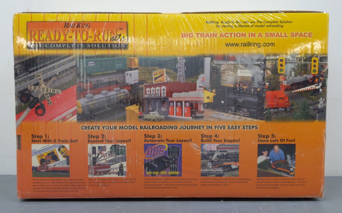 MTH 30-4081-0 New York Central Dockside RailKing O Gauge Steam Train Set MT/Box
