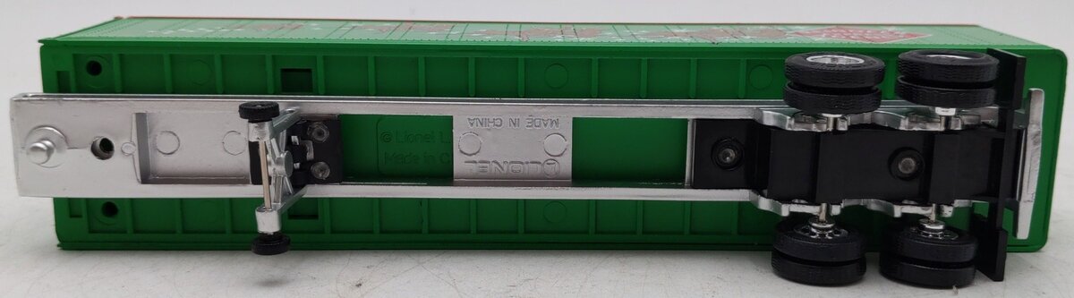 Lionel 6-83313 O Reindeer Express Agency Flatcar With Trailer
