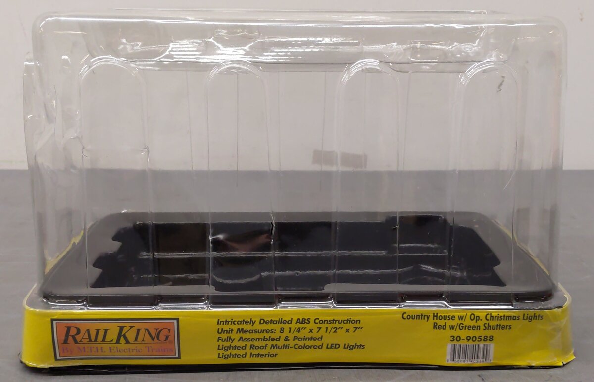MTH 30-90588 O RailKing #4 Country House with Operating Christmas Lights EX/Box