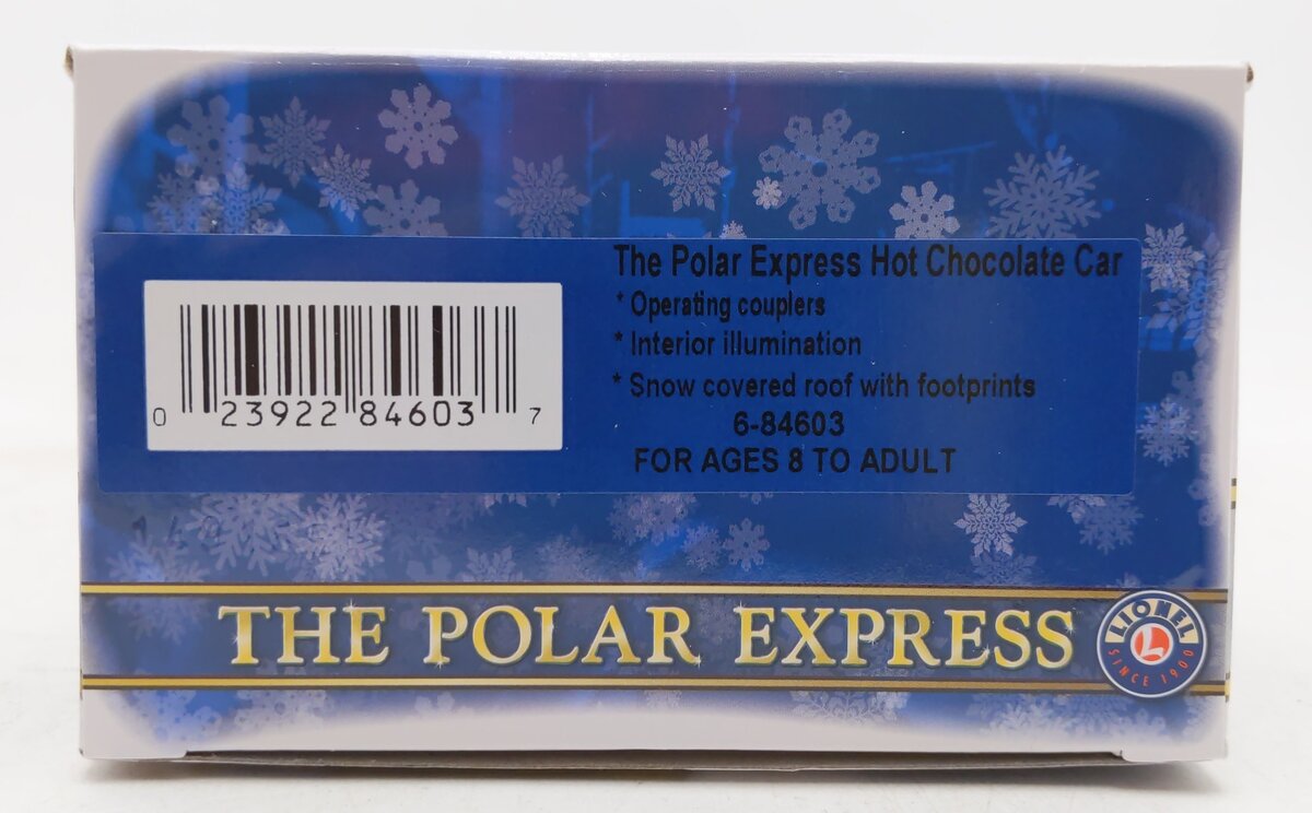 Lionel 6-84603 O Gauge The Polar Express Hot Chocolate Passenger Car EX/Box