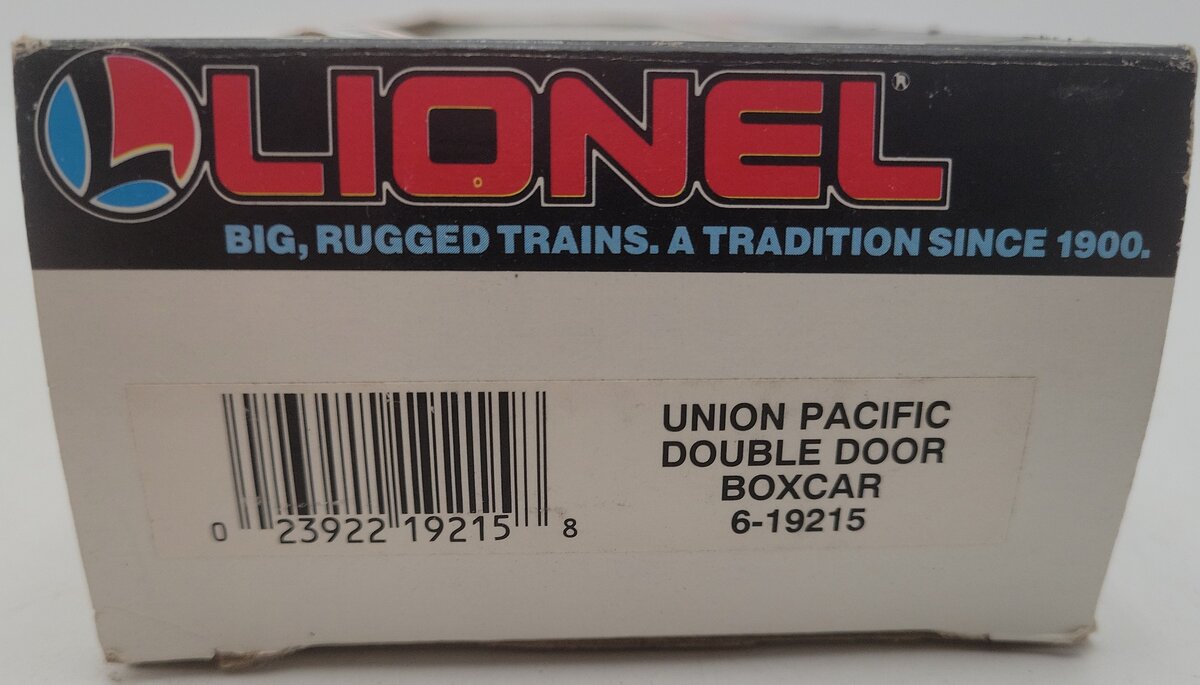 Lionel 6-19215 O Gauge Union Pacific Double Door Boxcar #19215 EX/Box