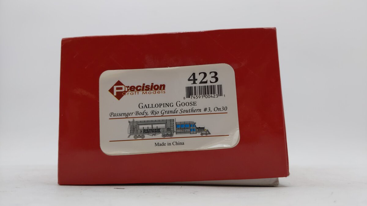Precision Craft Models 423 On30 Rio Grande Southern Galloping Goose w/DCC/Sound EX/Box
