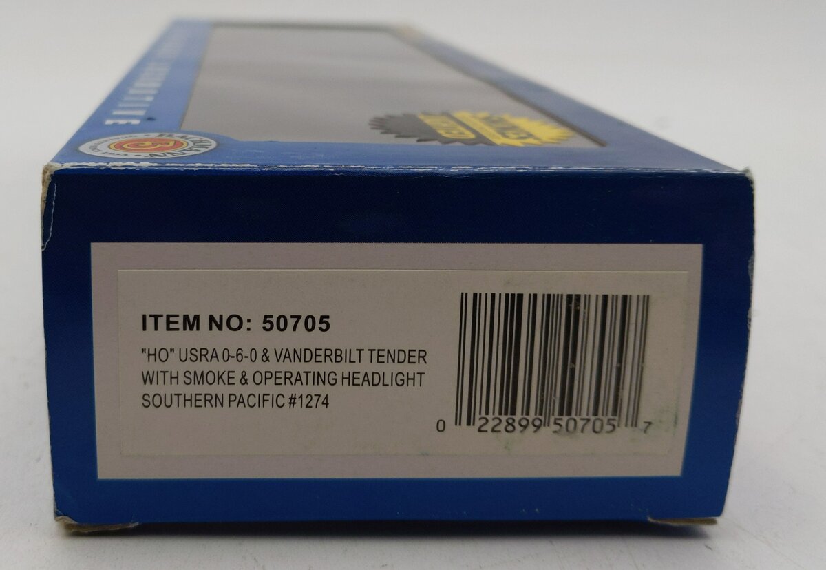 Bachmann 50705 HO SP Lines USRA 0-6-0 Steam Locomotive with Vandy Tender #1274 LN/Box