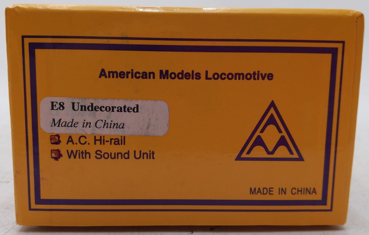 American Models S Scale Undecorated E8 Diesel Locomotive EX/Box