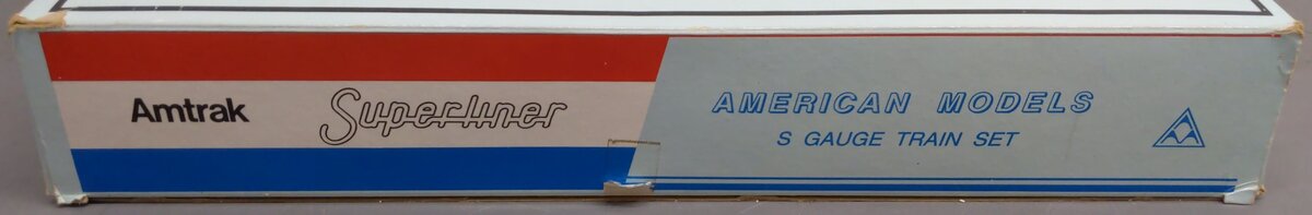 American Models Amtrak Superliner Phase 4 FP-40 S Gauge Diesel Train Set EX/Box