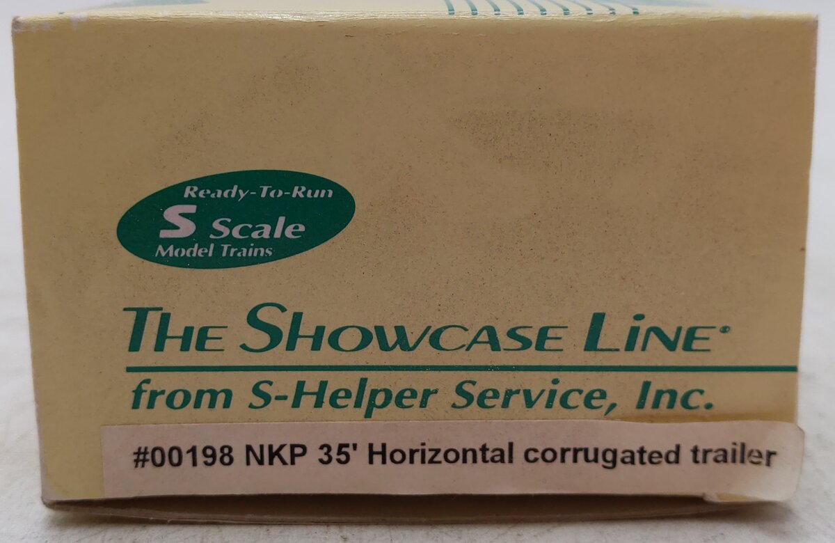 S-Helper 00198 S Scale Nickel Plate Road Horizontal Corrugated Trailer EX/Box