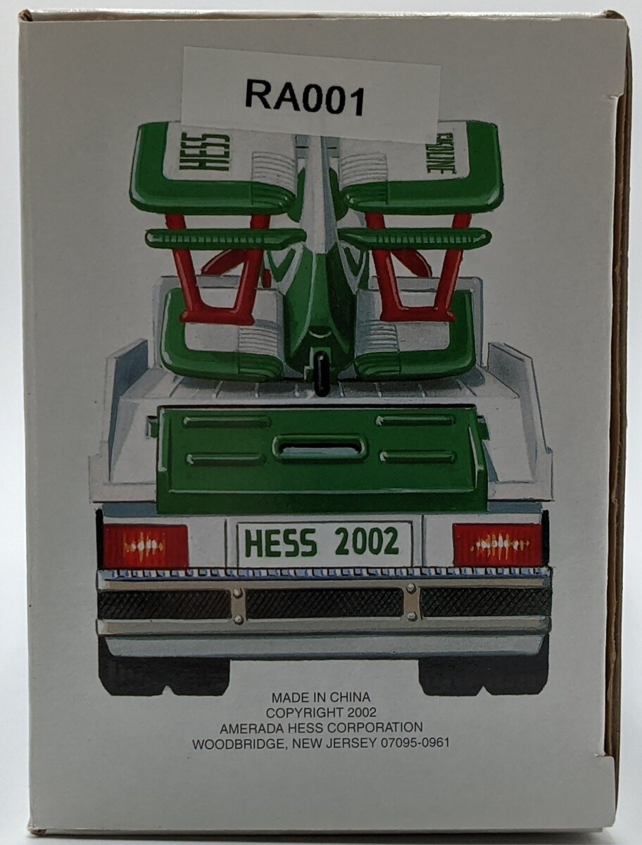 Hess 2002 Diecast Toy Truck w/Ramp & Airplane NIB