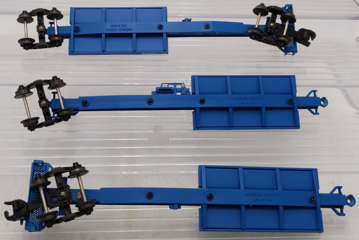 American Models S Scale Conrail 3-Unit Spine Car #730006 EX