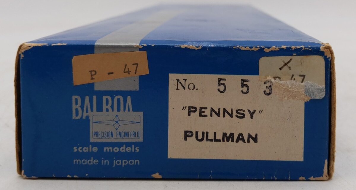 Balboa 553 HO BRASS Pennsylvania Pullman Passenger Car EX/Box