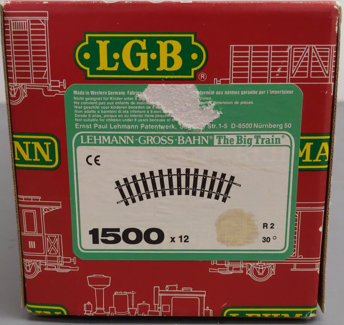 LGB 1500 G Scale Wide Radius Curved Track Sections (12) VG/Box