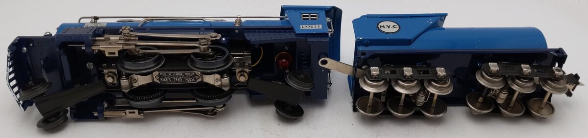 MTH 10-1062-0 O Blue Comet Locomotive and Tender #263E VG