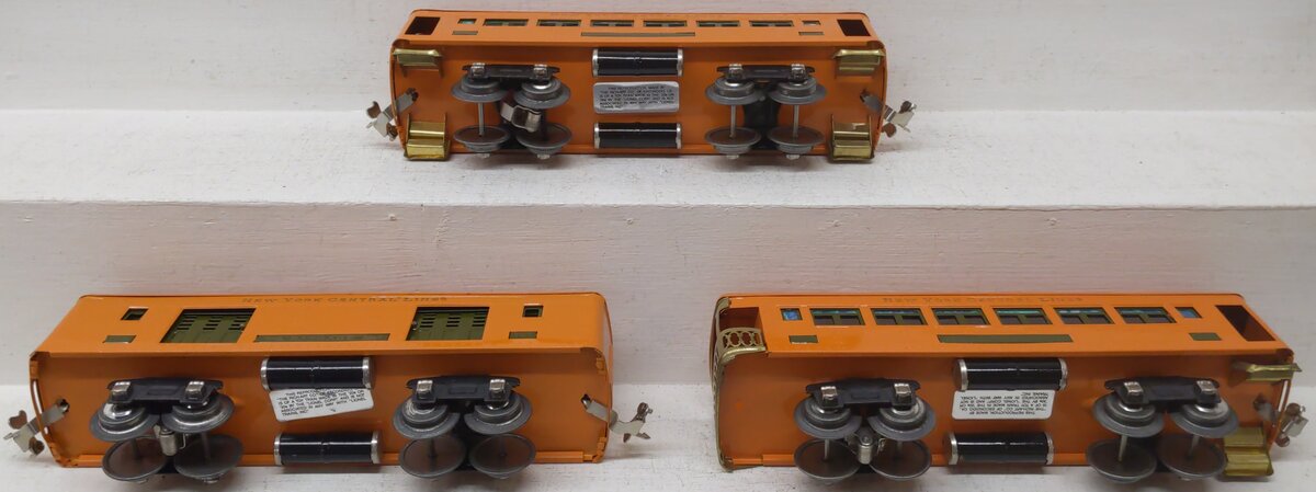 MTH 10-8042 O Orange 710 Series Passenger Car Set (Set of 3) EX