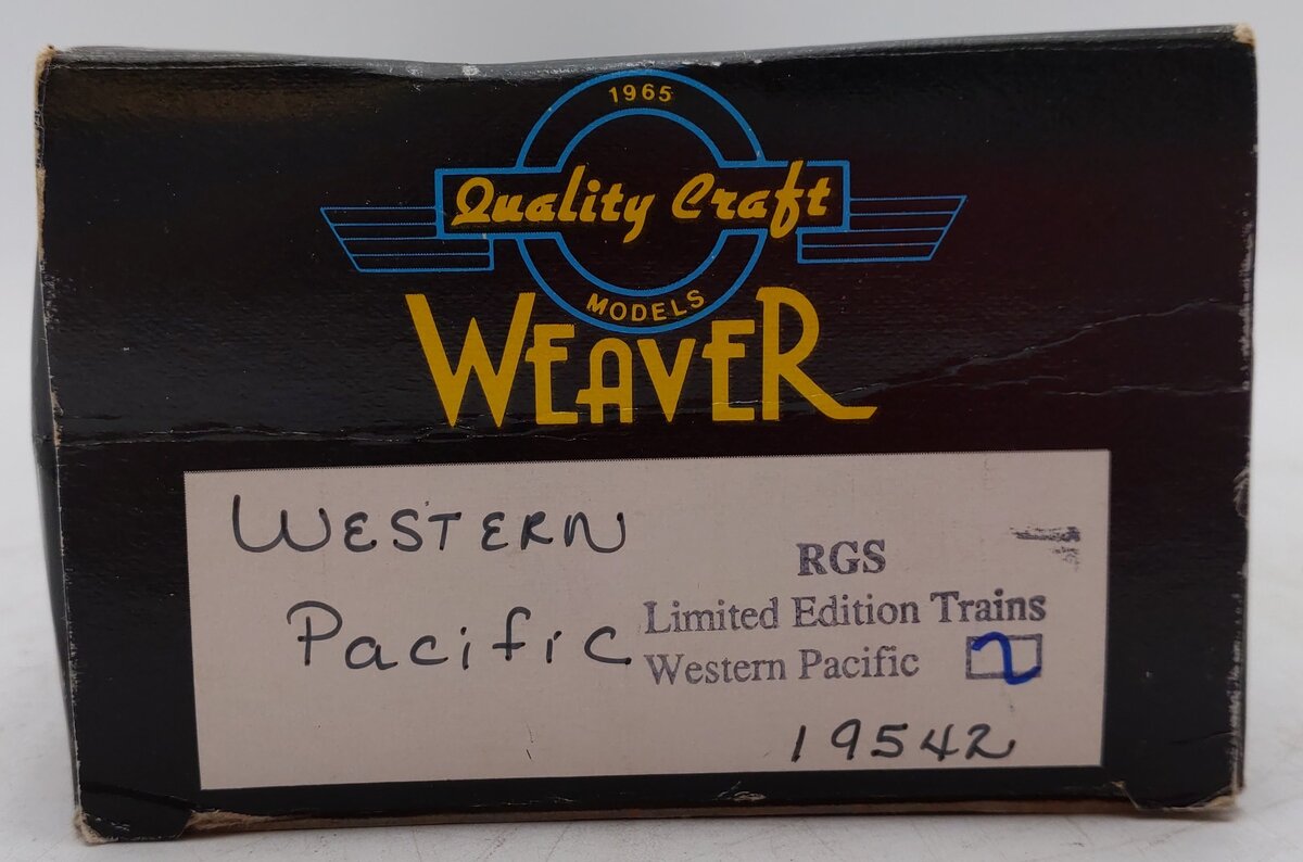 Weaver 19542 Western Pacific Boxcar VG/Box