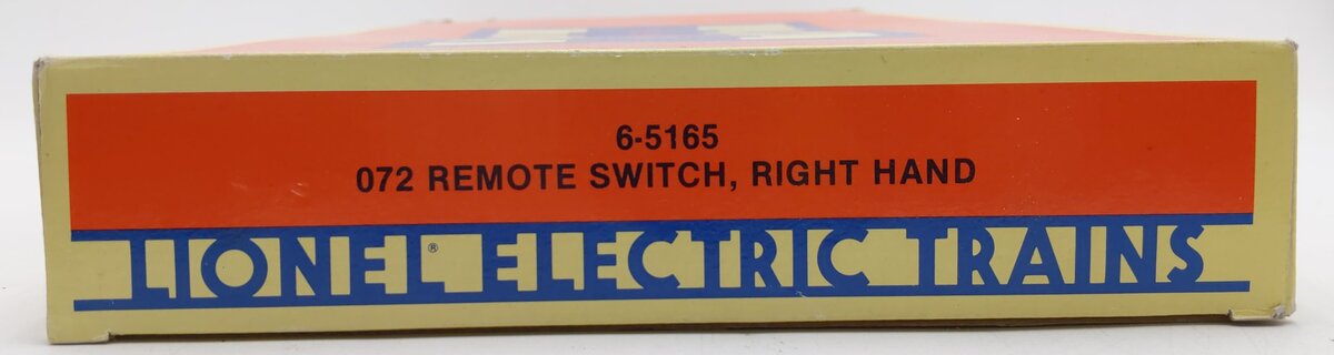Lionel 6-5165 O72 Right Hand Remote Switch Turnout w/o Controller VG/Box