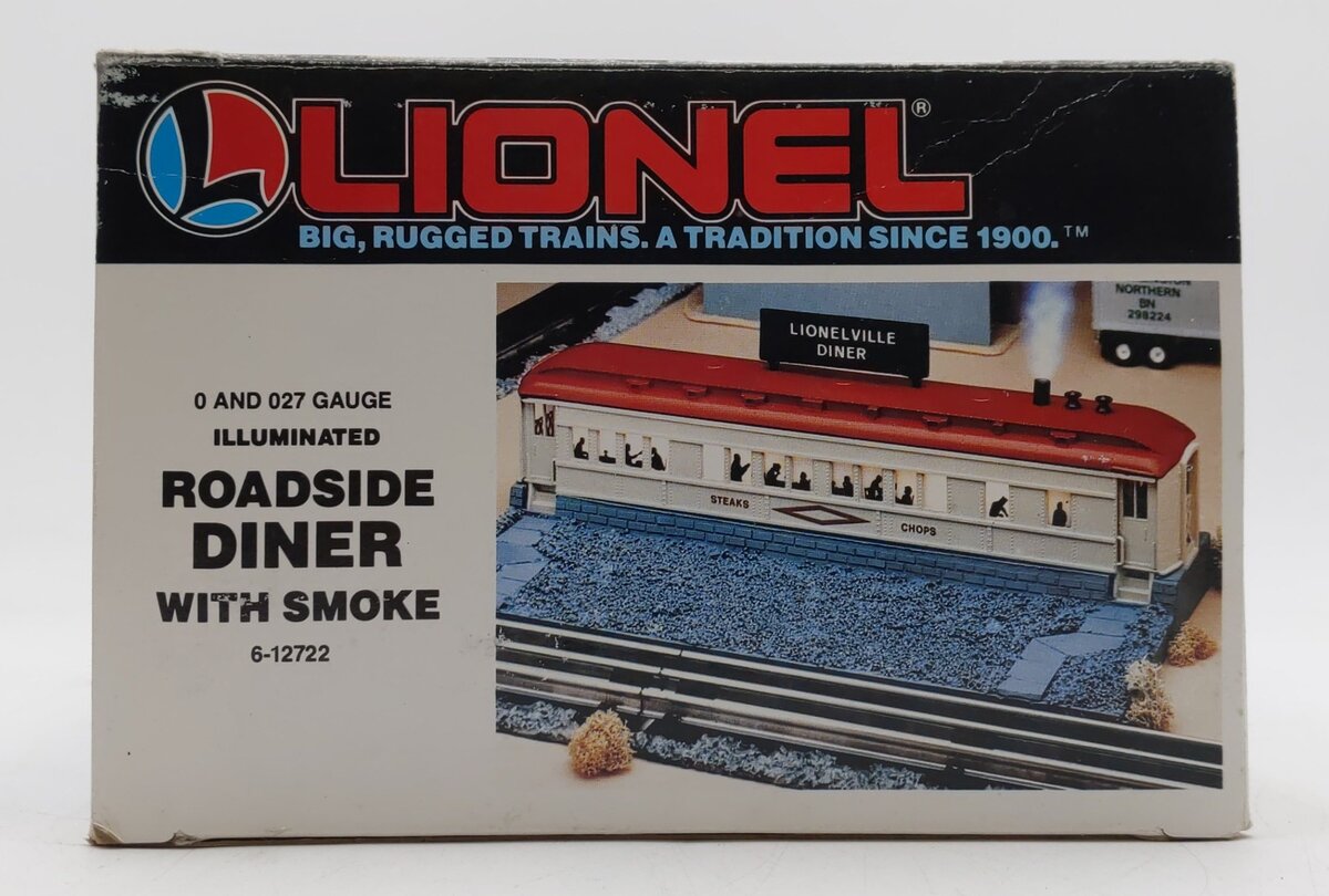 Lionel 6-12722 O Gauge Illuminated Roadside Diner w/Smoke Stack EX/Box