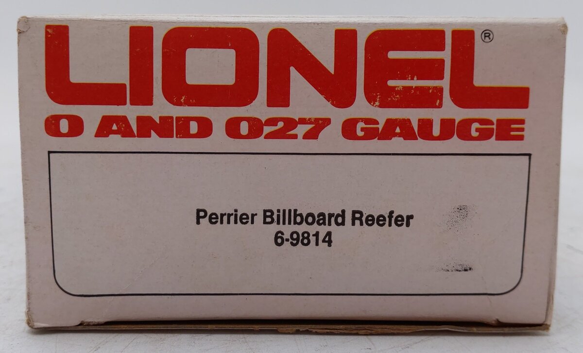 Lionel 6-9814 O Gauge Perrier Billboard Reefer Car #9814 VG/Box