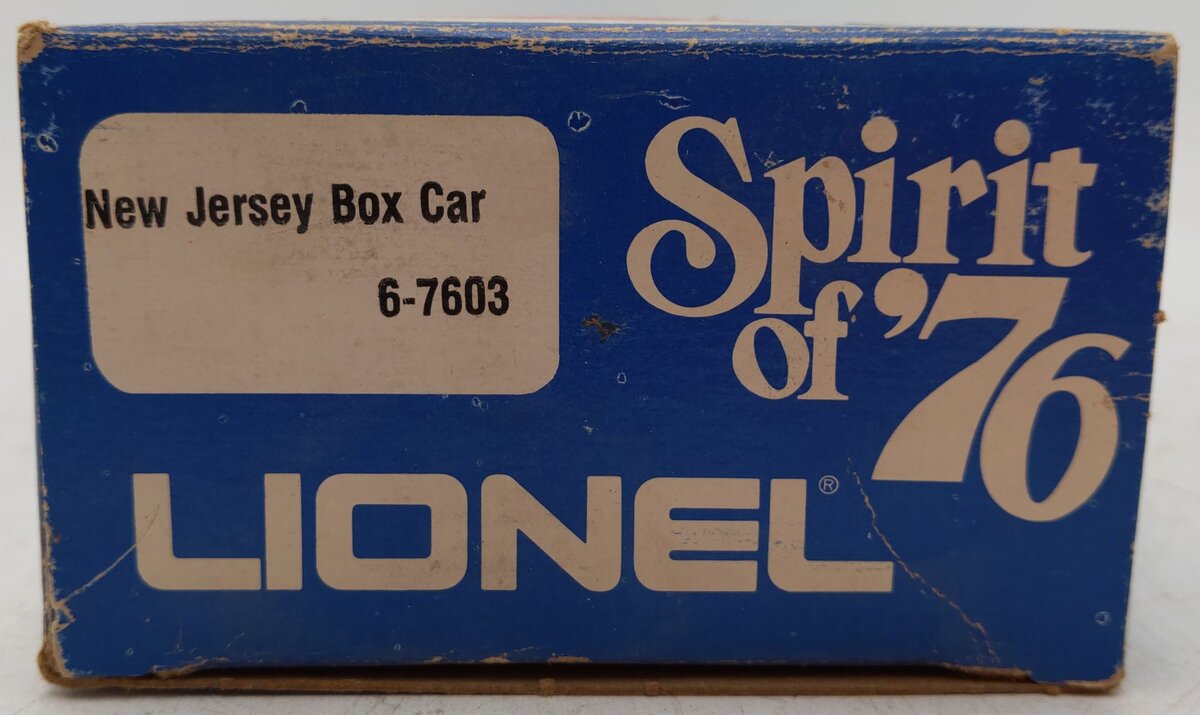 Lionel 6-7603 O Gauge State of New Jersey Boxcar #7603 VG/Box