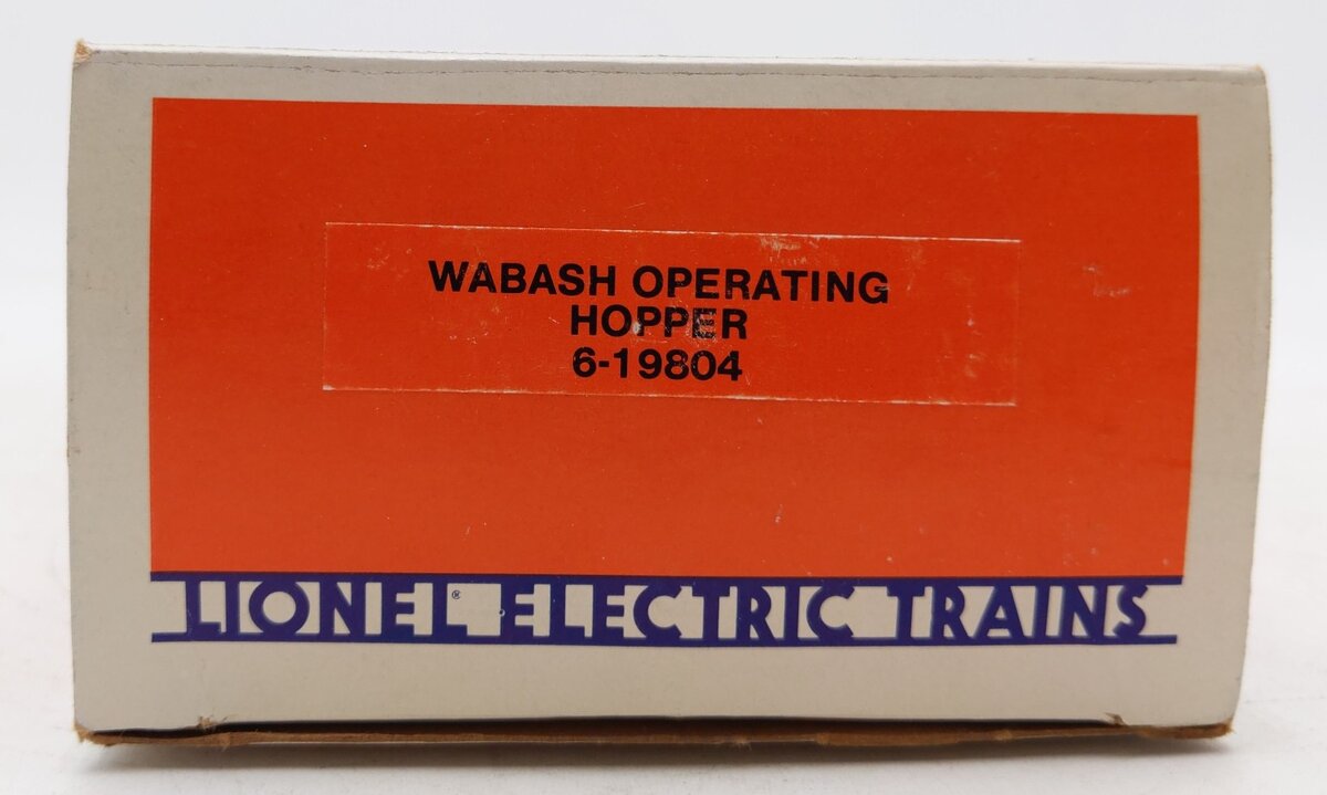 Lionel 6-19804 O Gauge Wabash Operating Hopper Car LN/Box