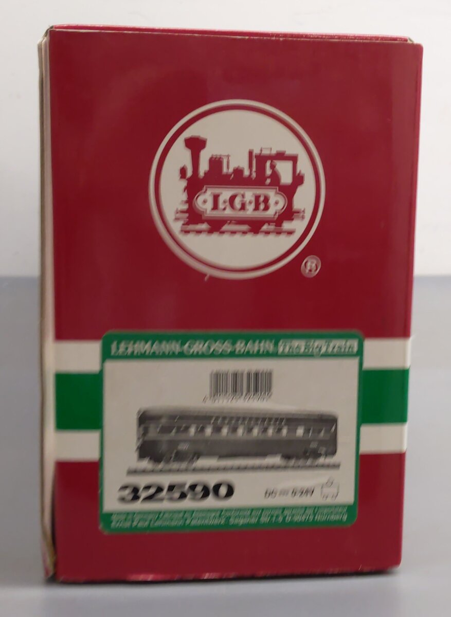 LGB 32590 Pennsylvania Streamlined Observation Car w/ Metal Wheels VG/Box