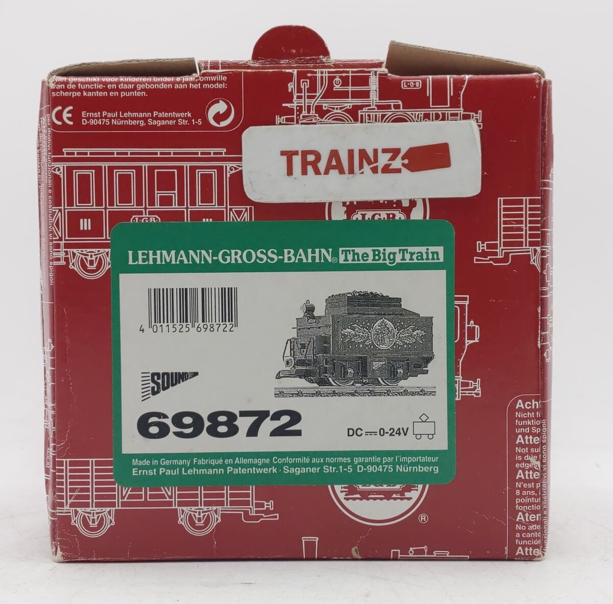 LGB 69872 G Scale Christmas Powered Sound Tender EX/Box