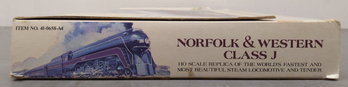 Bachmann 41-0658-A4 HO Norfolk & Western Class J Steam Locomotive & Tender EX/Box