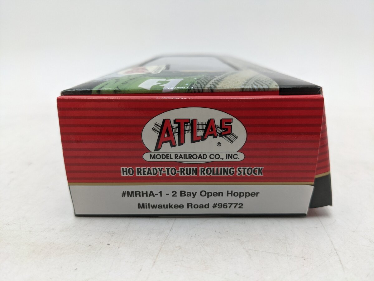 Atlas MRHA-1 HO Chicago Milwaukee St Paul & Pacific 2 Bay Open Hopper #96772 LN/Box