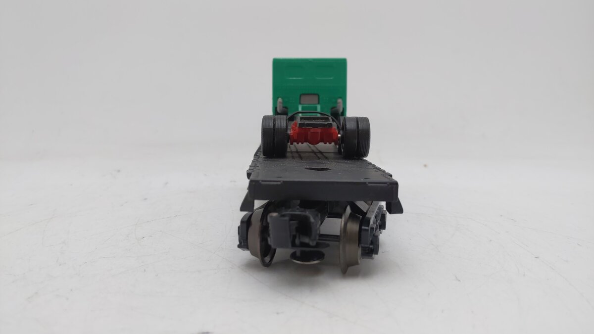 Lionel 6-9023 MKT O Flatcar w/ Green Truck EX