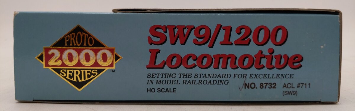 Proto 2000 8732 HO Atlantic Coast Line SW9/1200 Diesel Locomotive-Assembled EX/Box