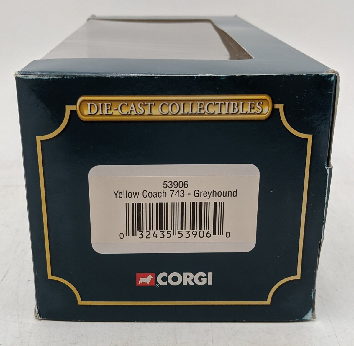 Corgi 53906 1:50 Greyhound Yellow Coach 743 Destination Kansas City EX/Box