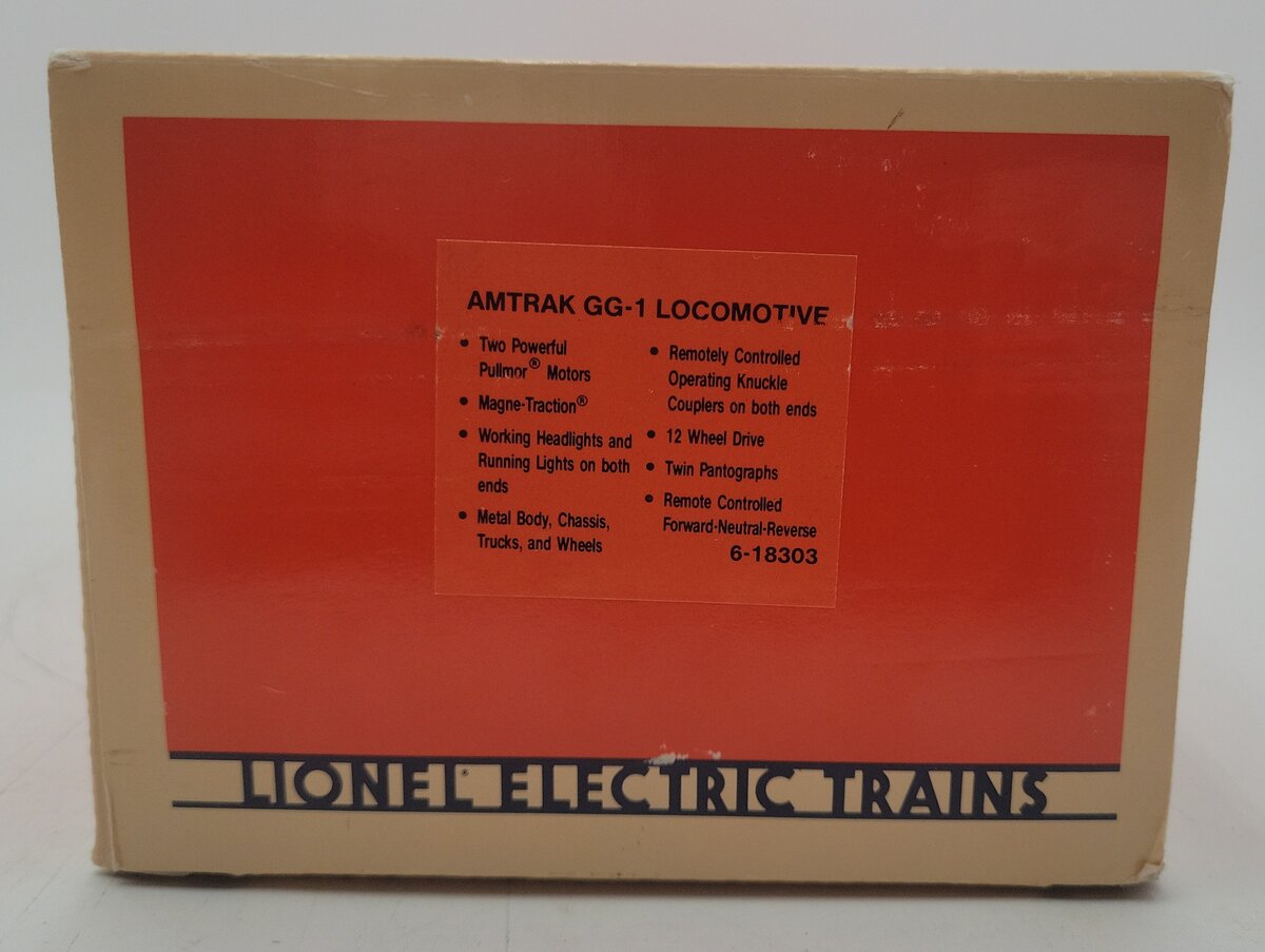 Lionel 6-18303 O Gauge Amtrak GG-1 Electric Locomotive #8303 VG/Box