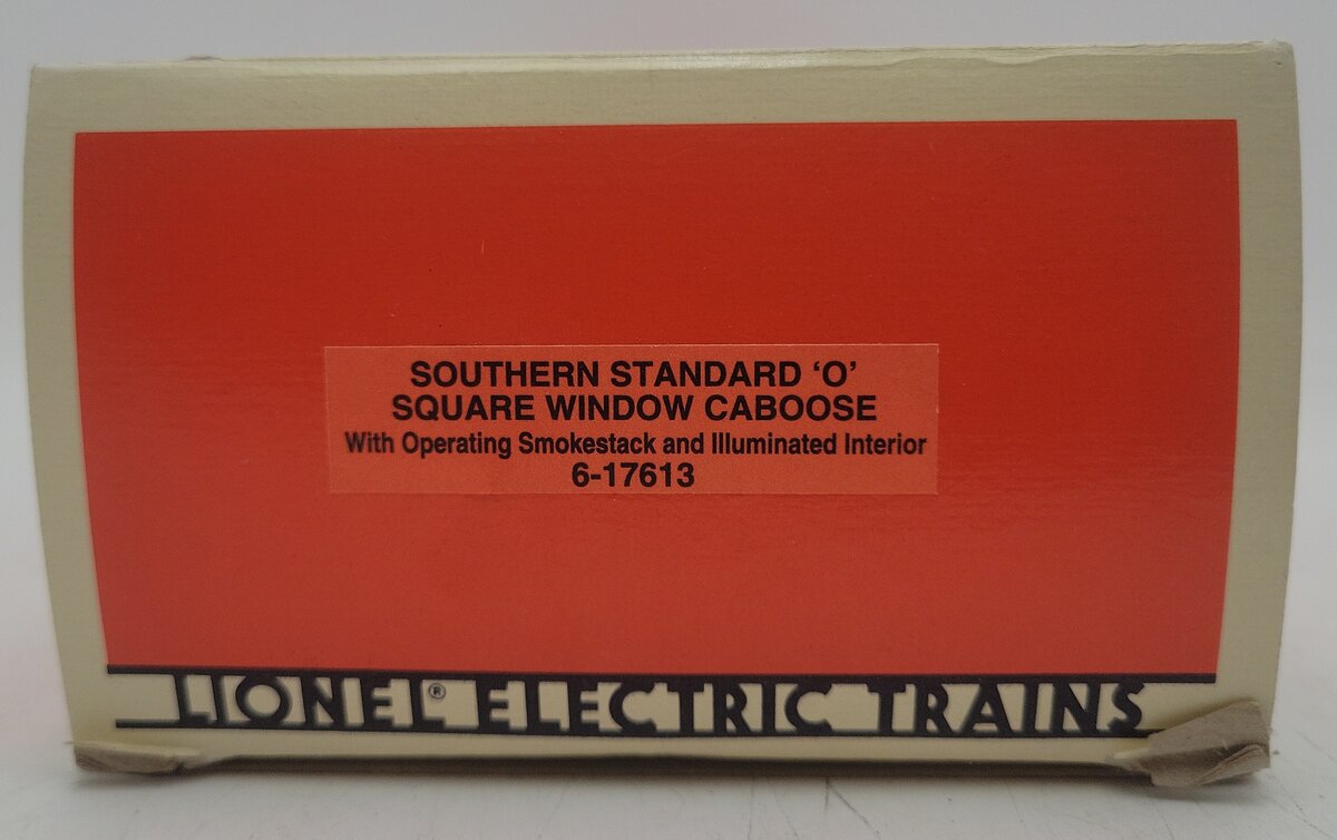 Lionel 6-17613 O Gauge Southern Steelside Caboose w/ Smoke #7613 EX/Box