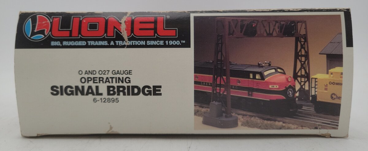 Lionel 6-12895 O Gauge Operating Dual Signal Bridge EX/Box