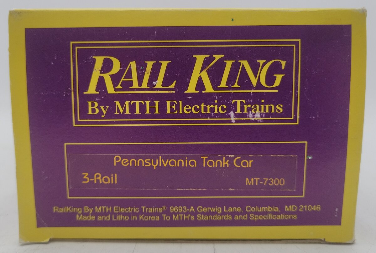 MTH 20-7300 O Gauge Pennsylvania Single Dome Tank Car #498639 EX/Box