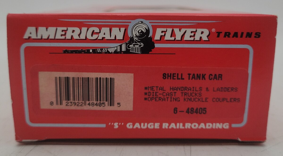 American Flyer 6-48405 S Gauge Shell Single Dome Tank Car #625 LN/Box