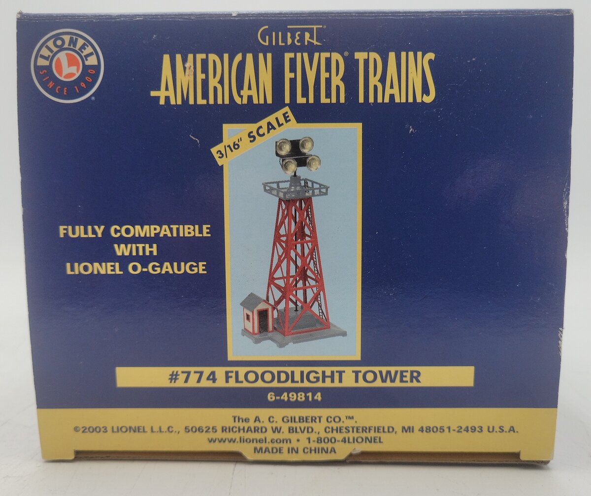 American Flyer 774 Vintage S Operating Floodlight Tower EX/Box