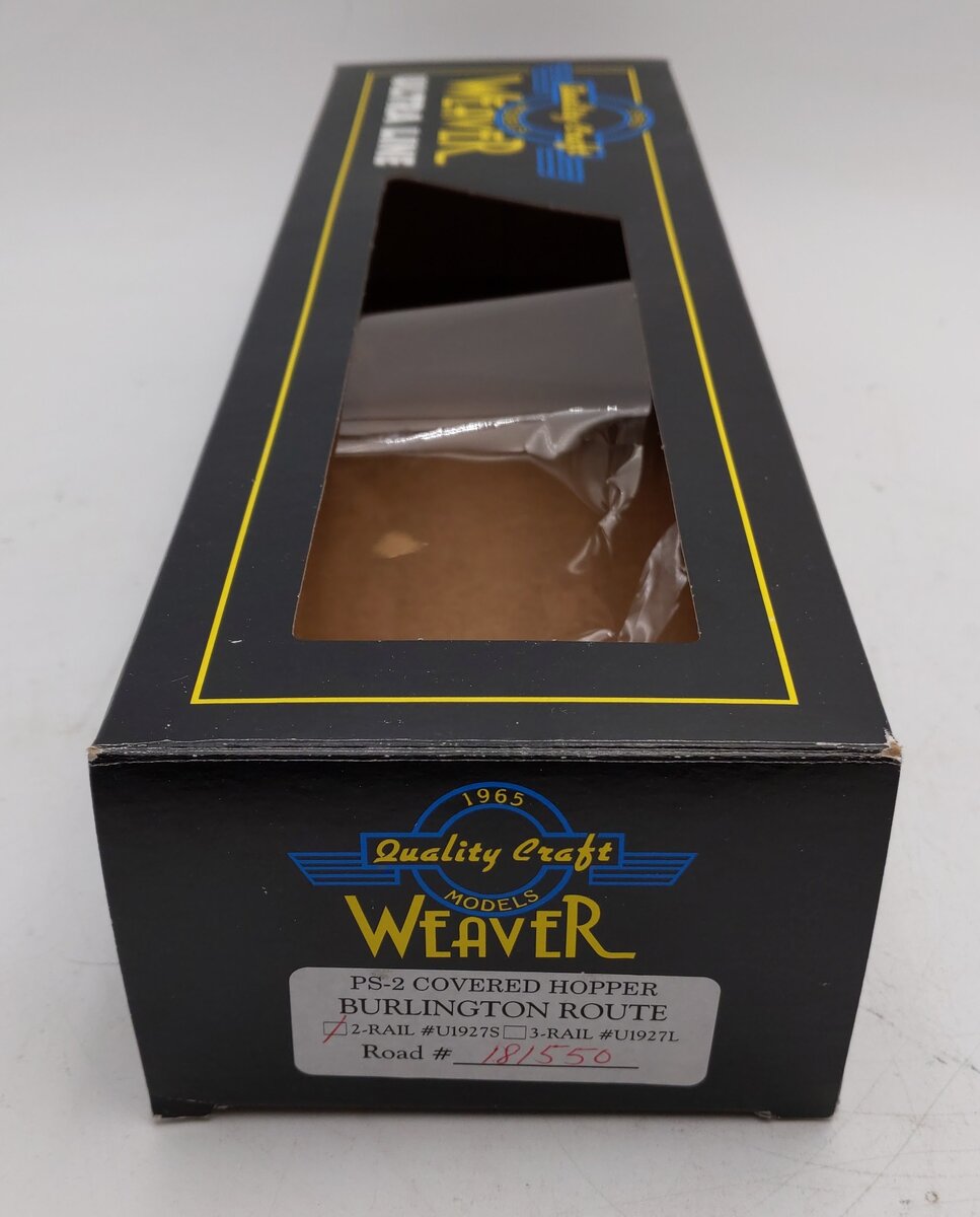 Weaver U1927S Burlington Route PS-2 Covered Hopper #181550 LN/Box