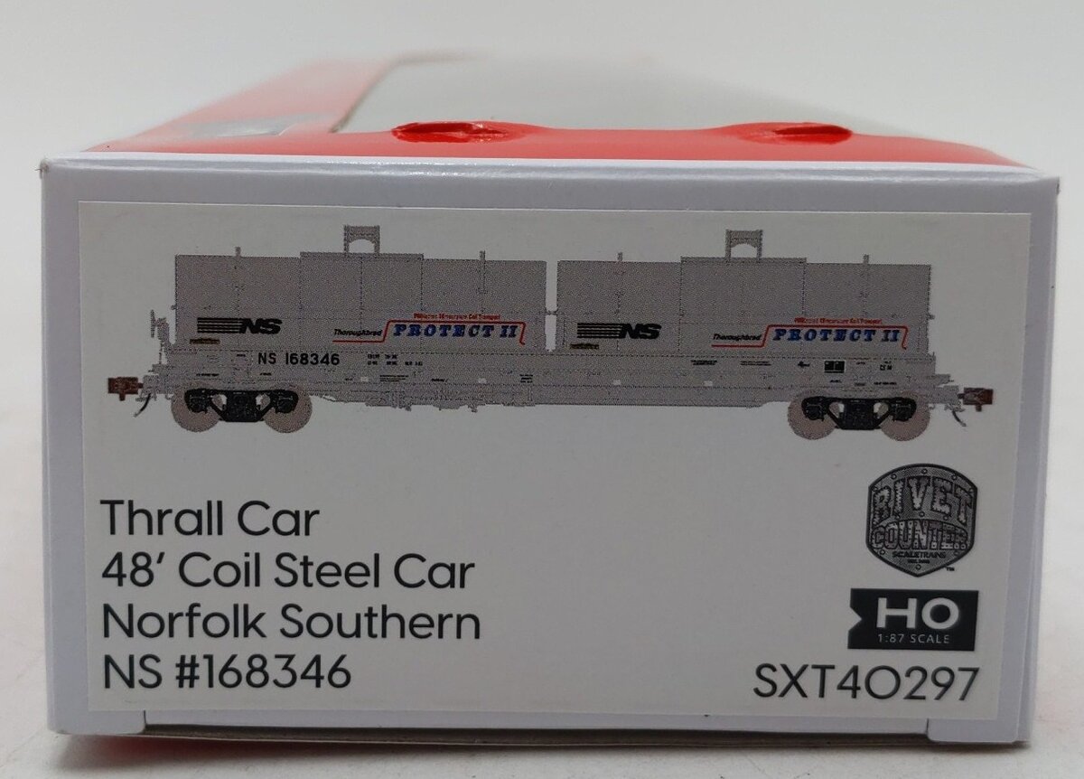 ScaleTrains STX40297 HO Scale Norfolk Southern Thrall 48' Coil Steel Car #168346 LN/Box