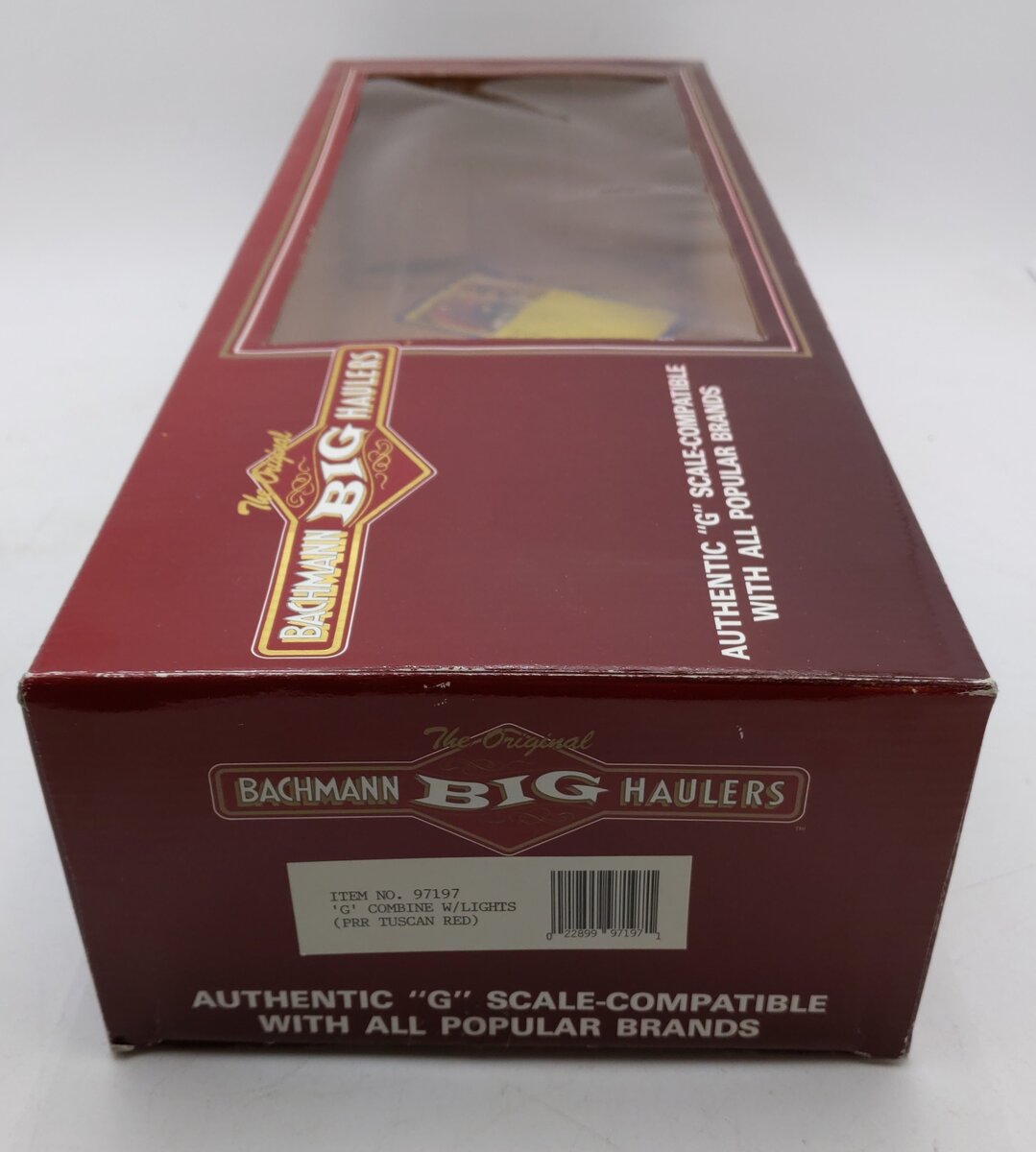Bachmann G 97197 Pennsylvania Lighted Combine Car - Metal Wheels EX/Box