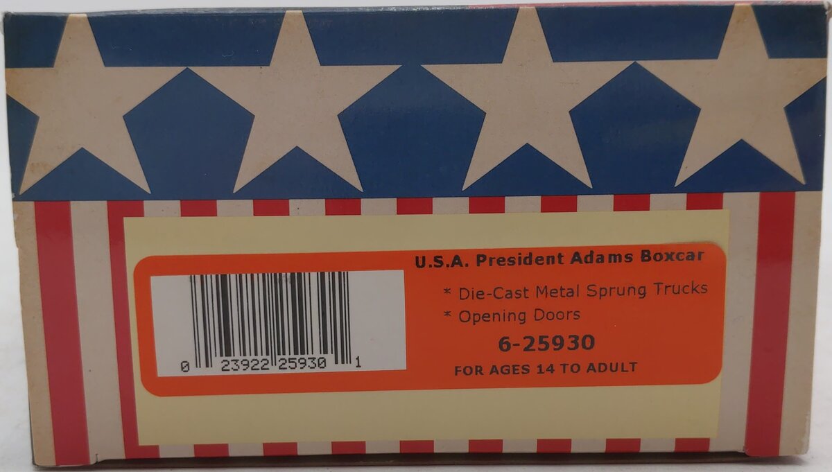 Lionel 6-25930 O USA President John Adams Boxcar NIB