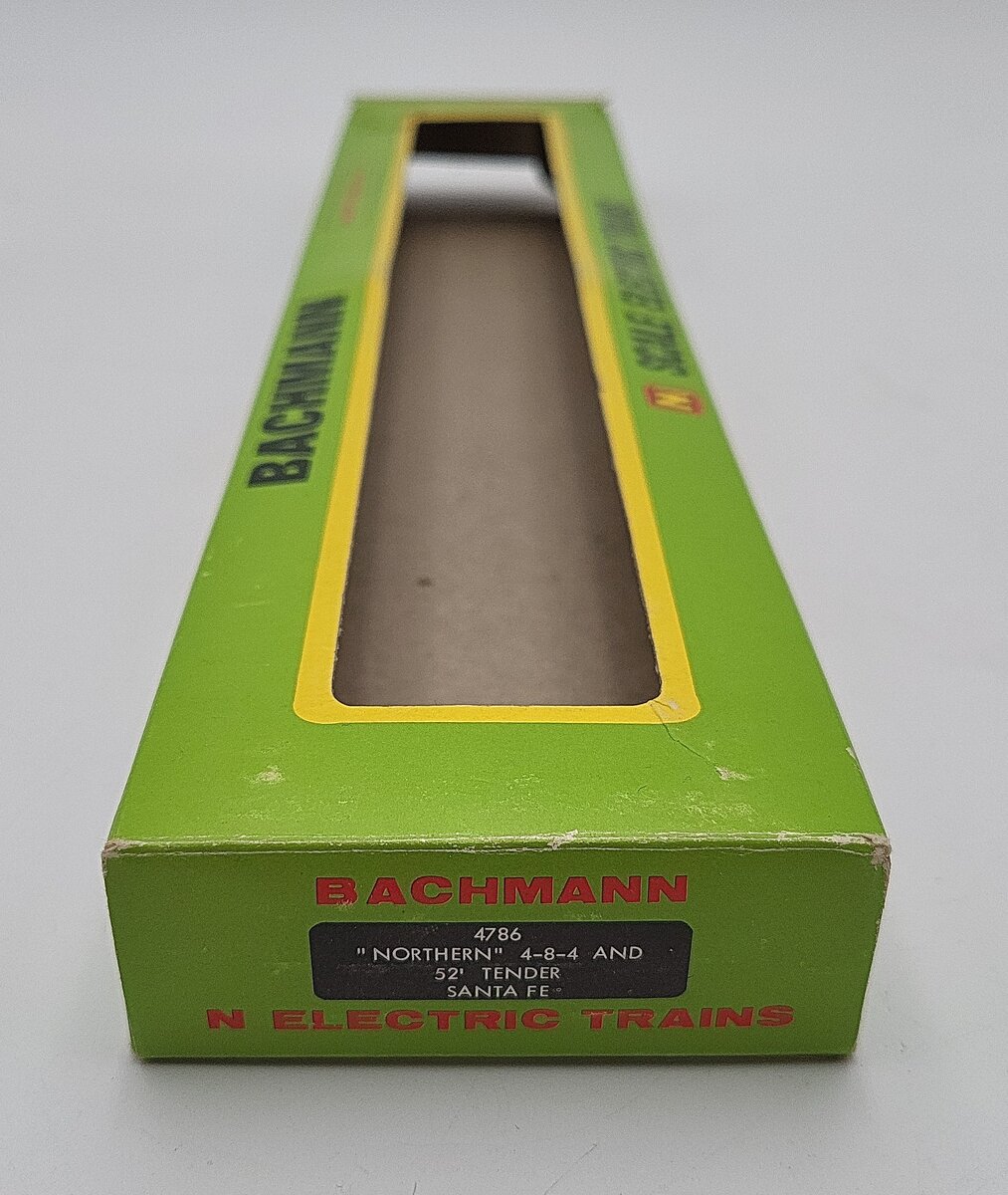 Bachmann 4786 N Santa Fe 4-8-4 Steam Locomotive & Tender #3780 LN/Box