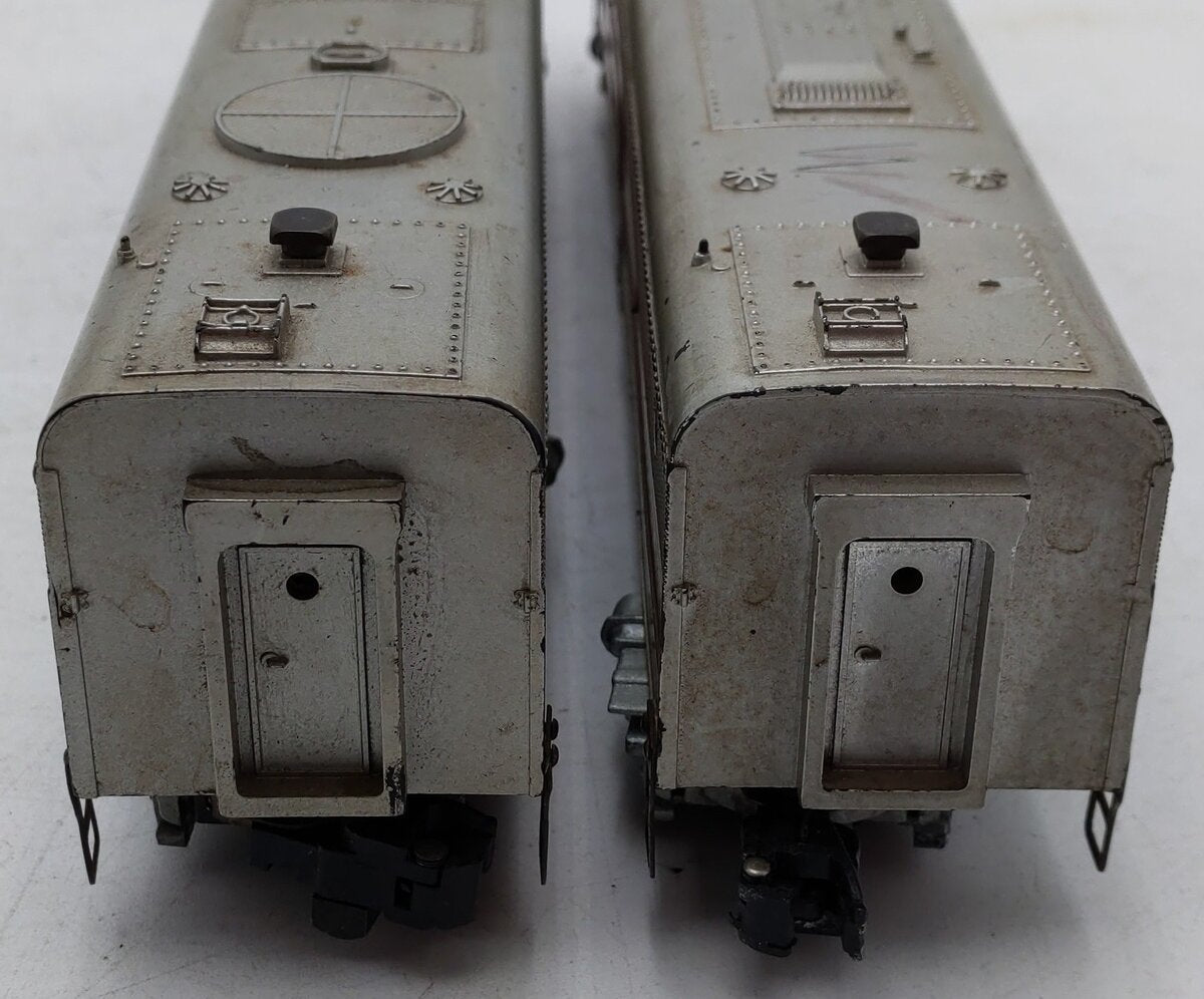 American Flyer 477 & 478 Vintage S Silver Flash PAB Diesel Locomotive Set