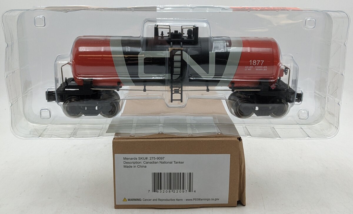 Menards 275-9097 O Canadian National Tank Car #1877 NIB