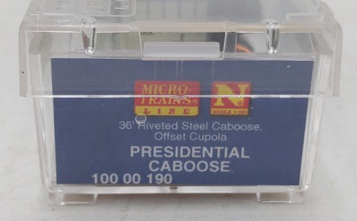 Micro-Trains 10000190 N Scale Presidential '36 Riveted Steel Side Caboose LN/Box