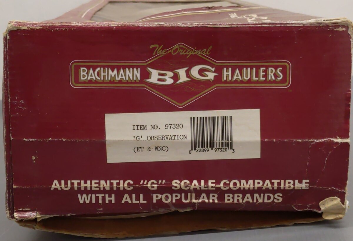 Bachmann 97320 ET&WNC Observation Car (Metal Wheels)/Box