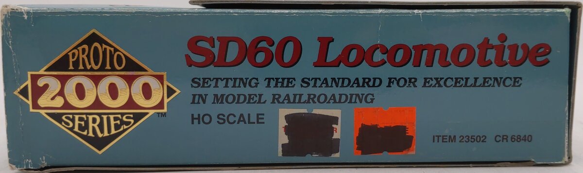 Proto 2000 23502 HO Scale Conrail SD60 Diesel Locomotive #6840 EX/Box