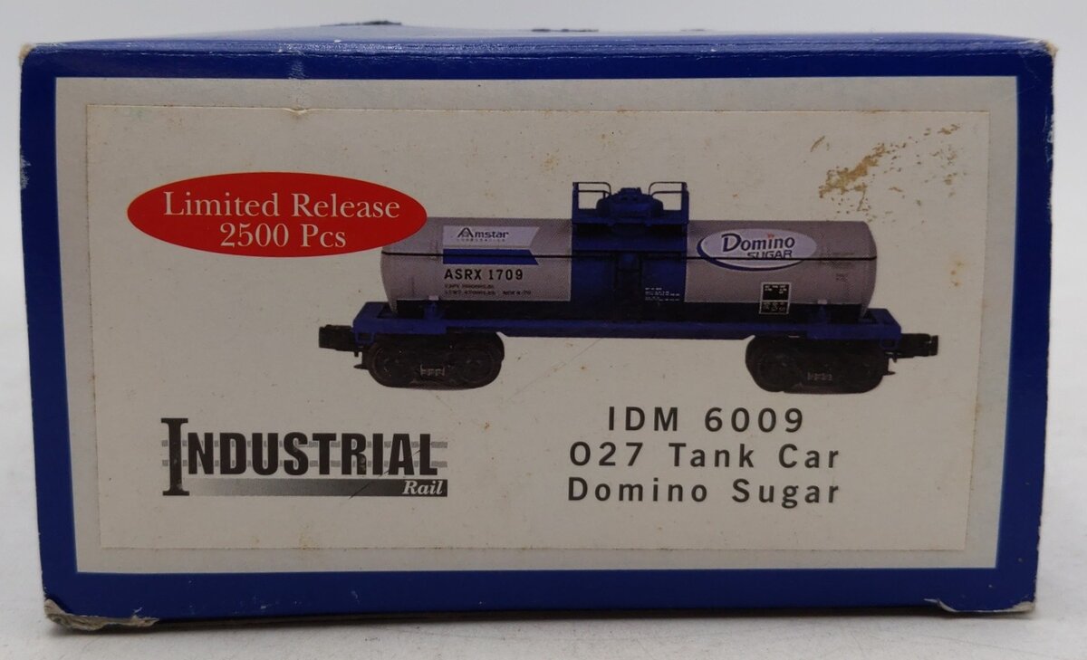 Industrial Rail IDM6009 O Gauge Domino Sugar 1-Dome Tank Car #1709 EX/Box